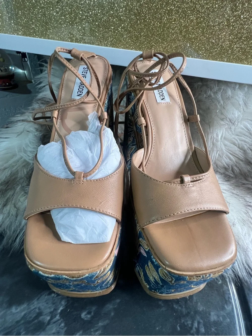 STEVE MADDEN ANIKA TAN LEATHER